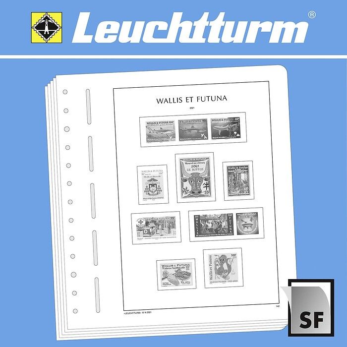 Leuchtturm Nachtrag mit Klemmtaschen Wallis& Futuna 2021