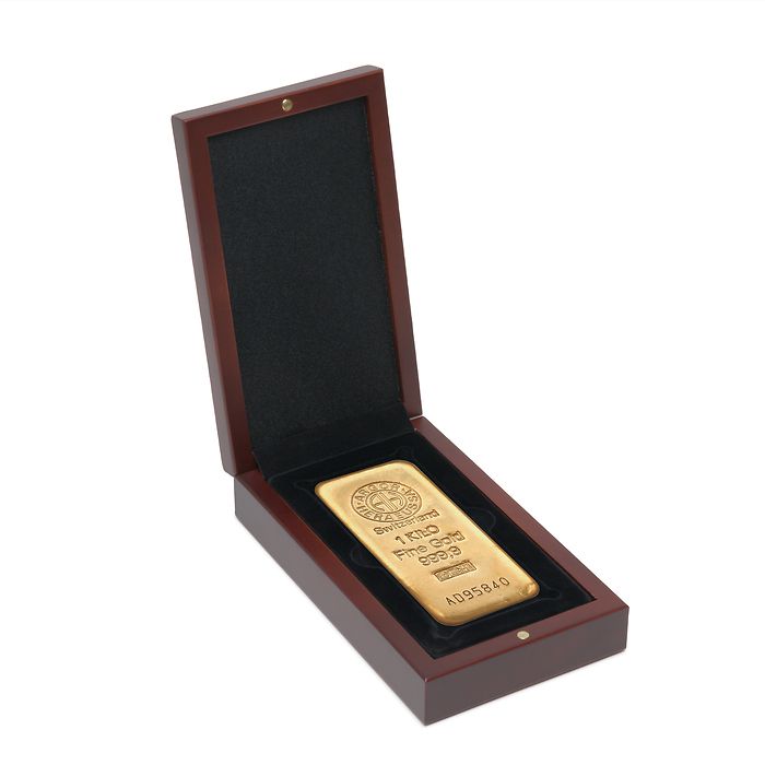 Volterra Etui für einen Goldbarren 500g/ 1.000 g, mahagoni