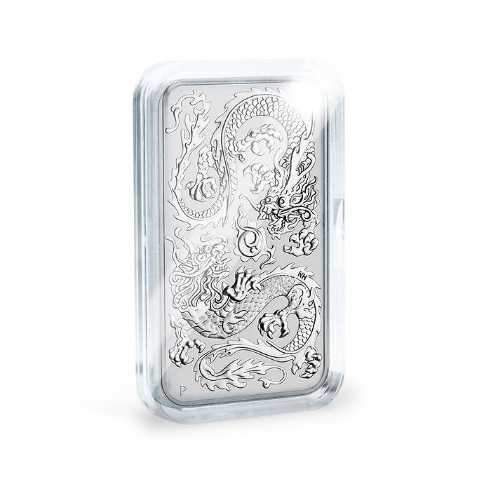 Ultra Perfect Fit Münzkapseln  f.1 oz. Silver Dragon Rectangular (47,6 x 27,6 mm), 10er-P.