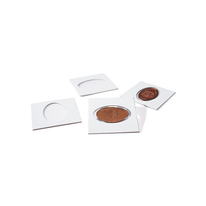 Matrix Münzrähmchen, weiß, Pressed Pennies, selbstklebend, 25er-Pack