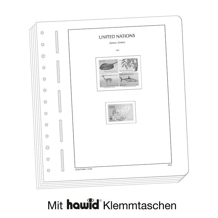 Leuchtturm Nachtrag mit Klemmtaschen UNO Genf 2024