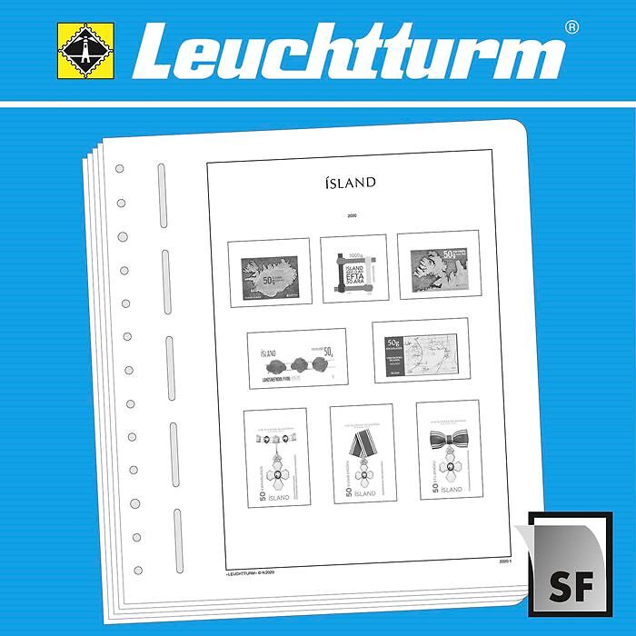 Leuchtturm Vordruckblätter mit Klemmtaschen Island