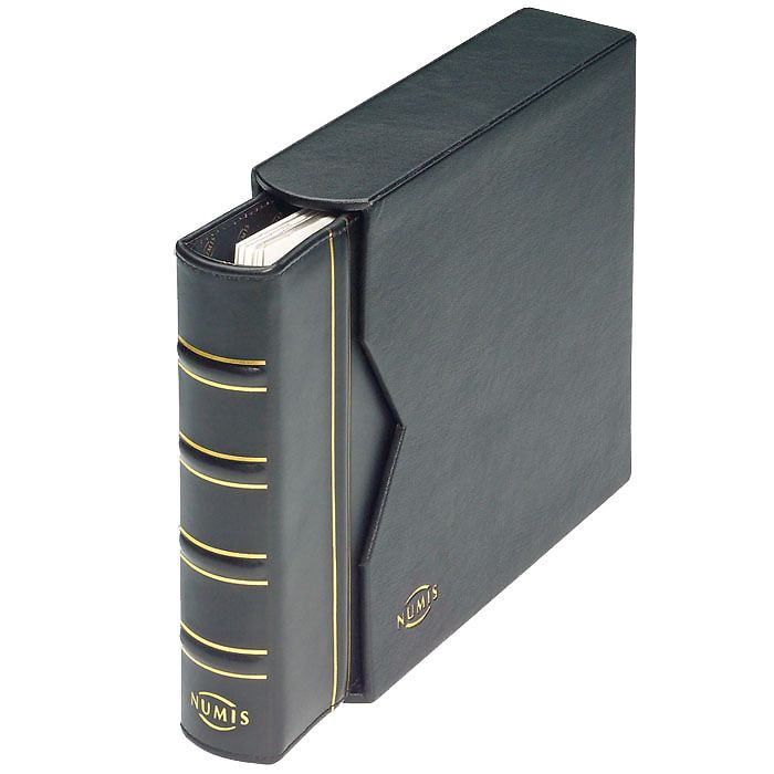 Numis Ringbinder im Classic-Leder Design inkl. Schutzkassette