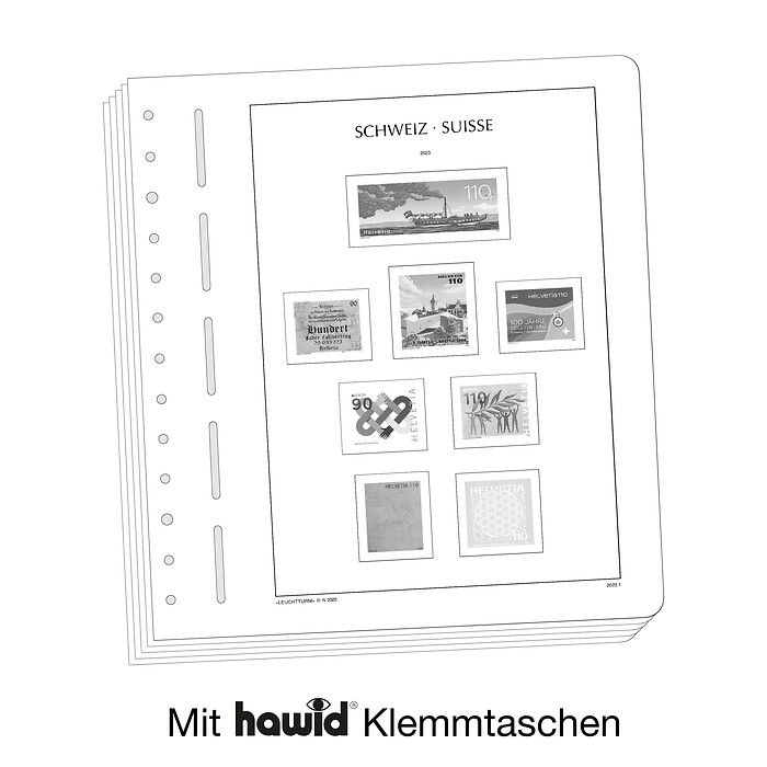 LEUCHTTURM SF-Vordruckblätter Schweiz 'Pro Patria